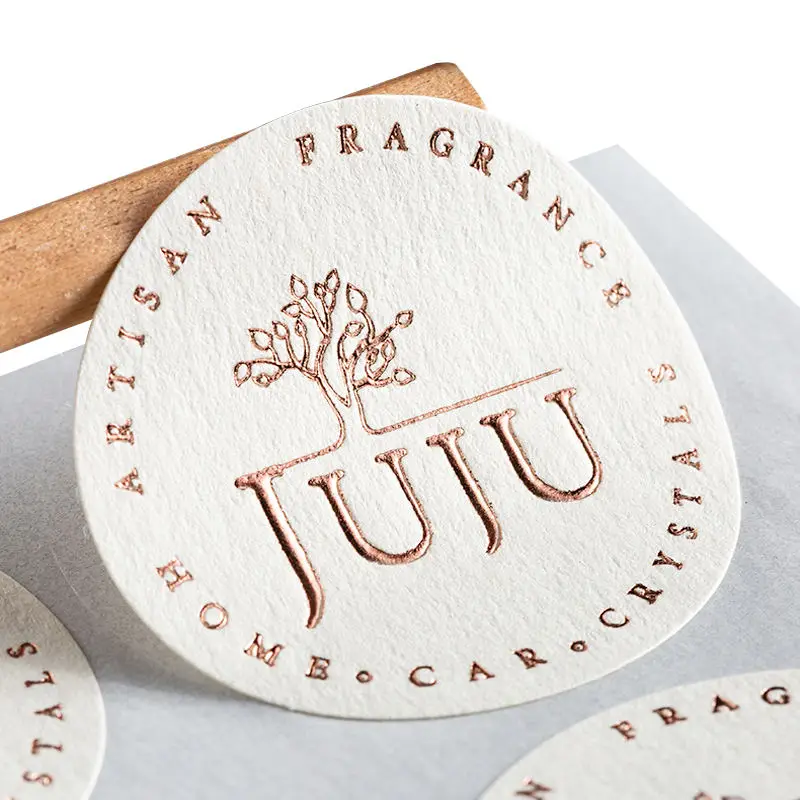 

Пользовательская этикетка печать фольга круглый этикетка тиснение логотип наклейка