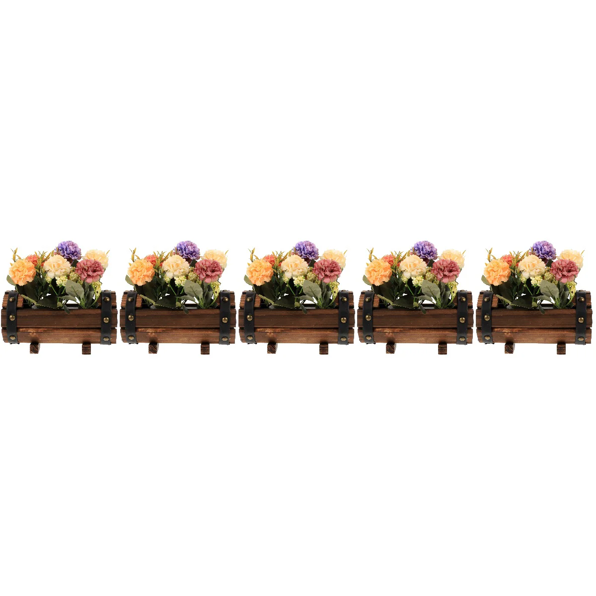 

5pcs Realistic Artificial Flower in Pot Flowers for Table Flowers in Pot
