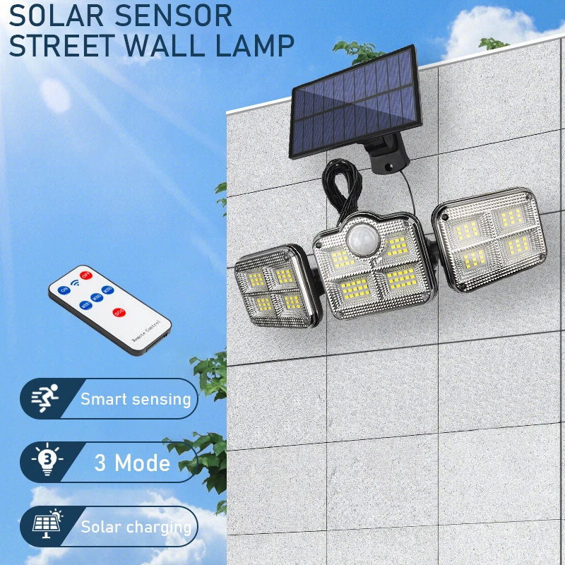 

LED Solar Split Wall Lamp Waterproof 3 Mode Motion Sensor Lamps Garden Street Lighting Solar Lamp For Garden Security Wall Light