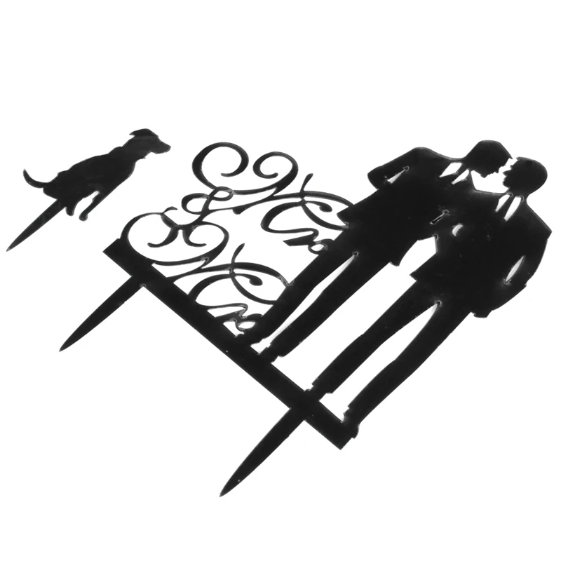 Аналогичный сексуальный гей Mr &amp Dog Свадебный Топпер для торта на годовщину