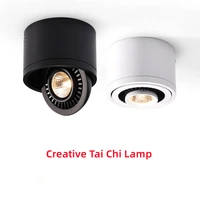 dimmable surface mounted led downlight 5w 7w 9w 12w 15w 18w cob ceiling spot light ac85 265v wall lamp indoor lighting