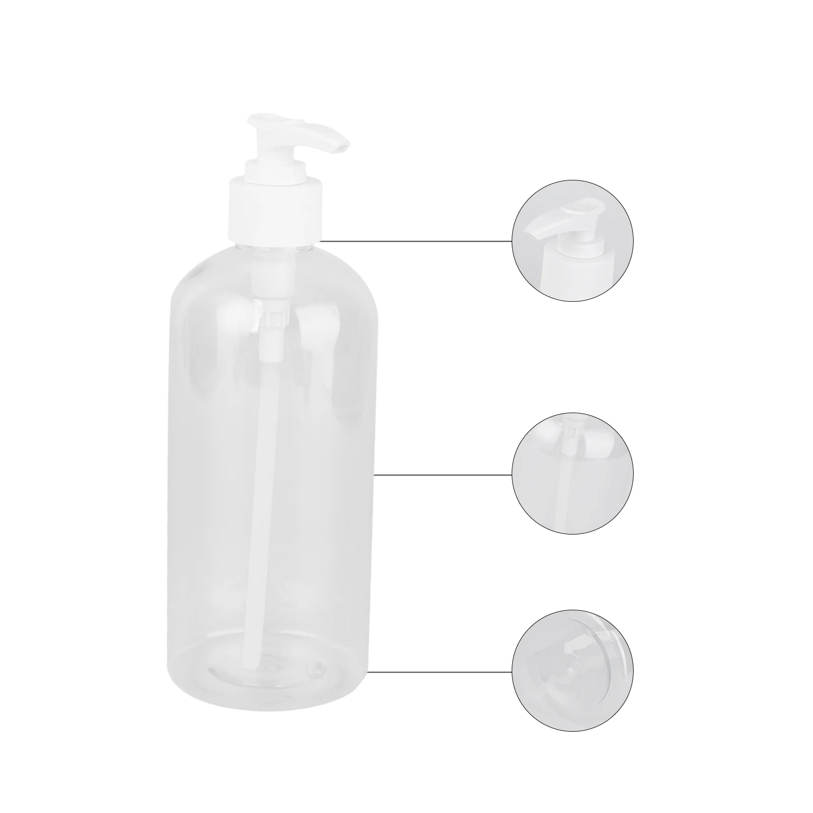 

Bottle Pump Bottles Dispenser Empty Shampoo Refillable Lotion Soap Clear Hand Wash Liquidbodytube Travel Portable Foaming