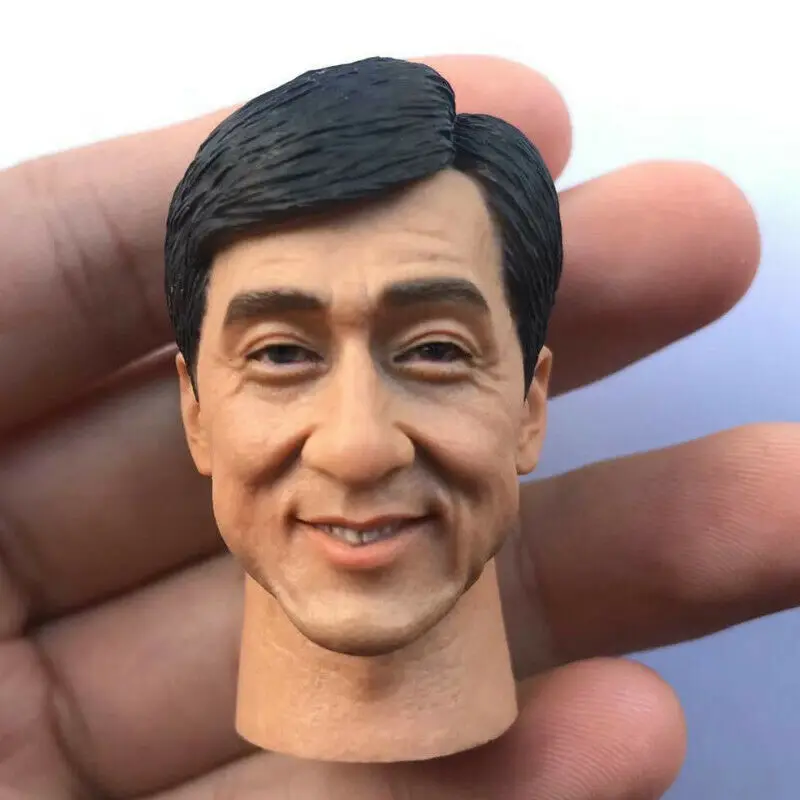 

Custom 1/6 Scale Hong Kong Police Jackie Chan Head Sculpt KungFu Star Head Model Toy