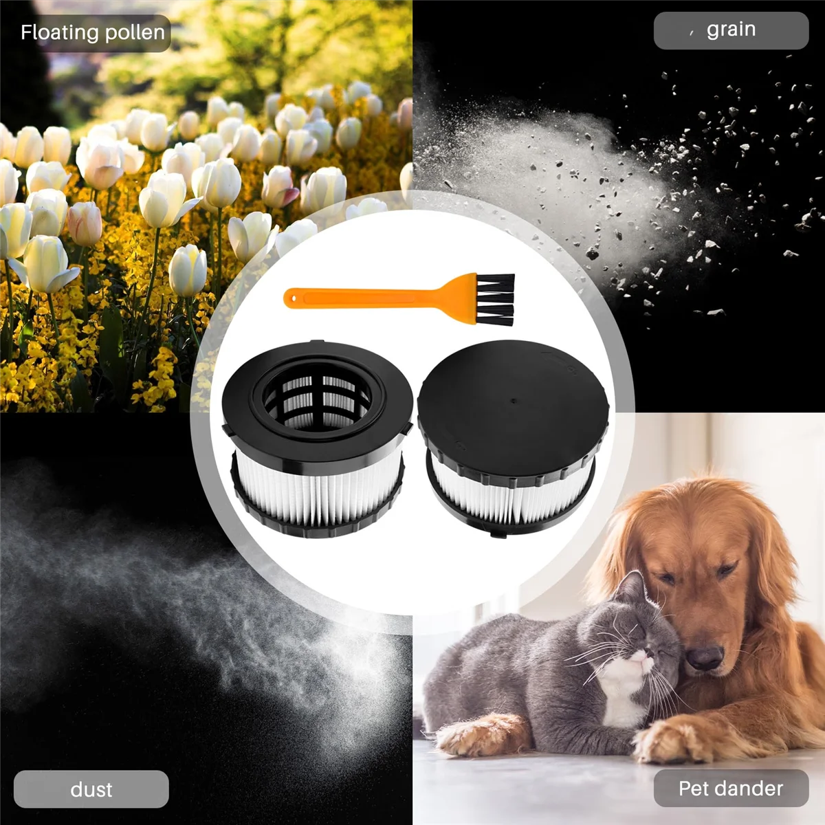 2 шт. сменные фильтры для пылесоса DEWALT DC5151H DC515 DCV517