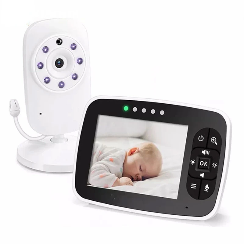 

Wireless Baby Monitor,3.5 Inch LCD Screen Display Infant Night Vision Camera,Two Way Audio,Temperature Sensor,ECO Mode,Lullabies