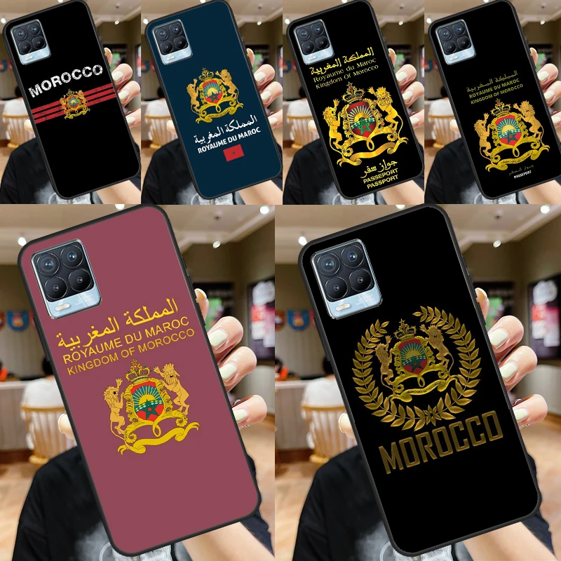 Чехол с флагом Марокко символом герба оружия для Realme GT Neo 2 Master Q3s 8i 9i 8 Pro C21 OnePlus 9 10