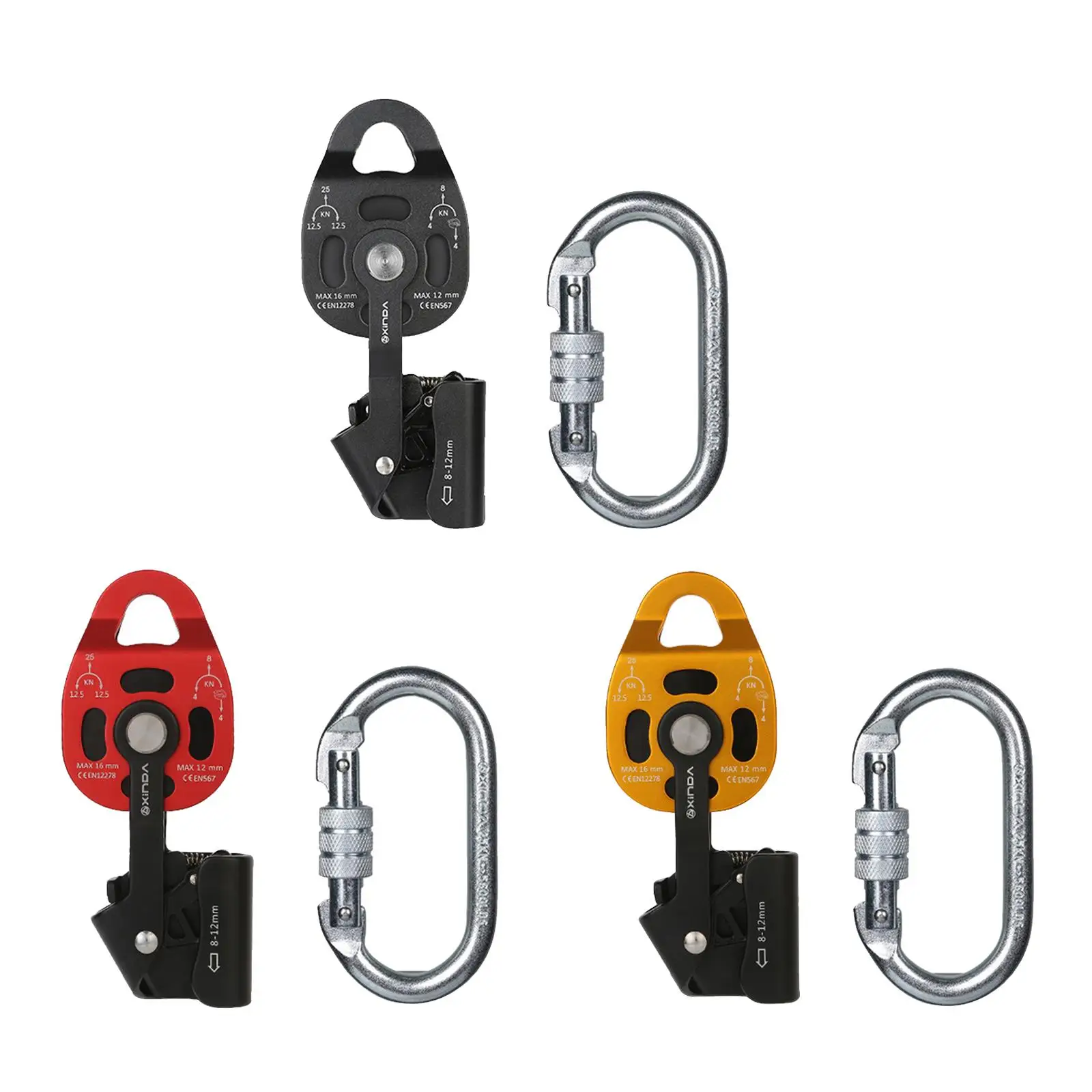 

Lifting Hauling Pulling Device Rope Hoist Pulley Block for Climbing Ascender