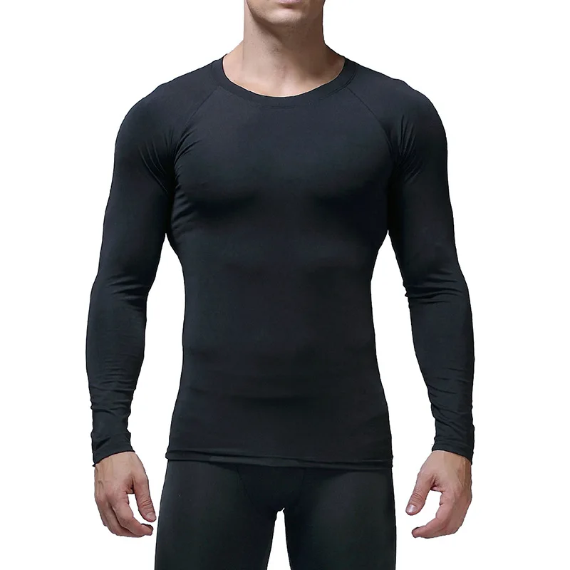 

Training Long Sleeve T shirt For Men Solid Spring Casual Mens T-shirts High Quality Male Tops Classic Clothes Men's T-shirts