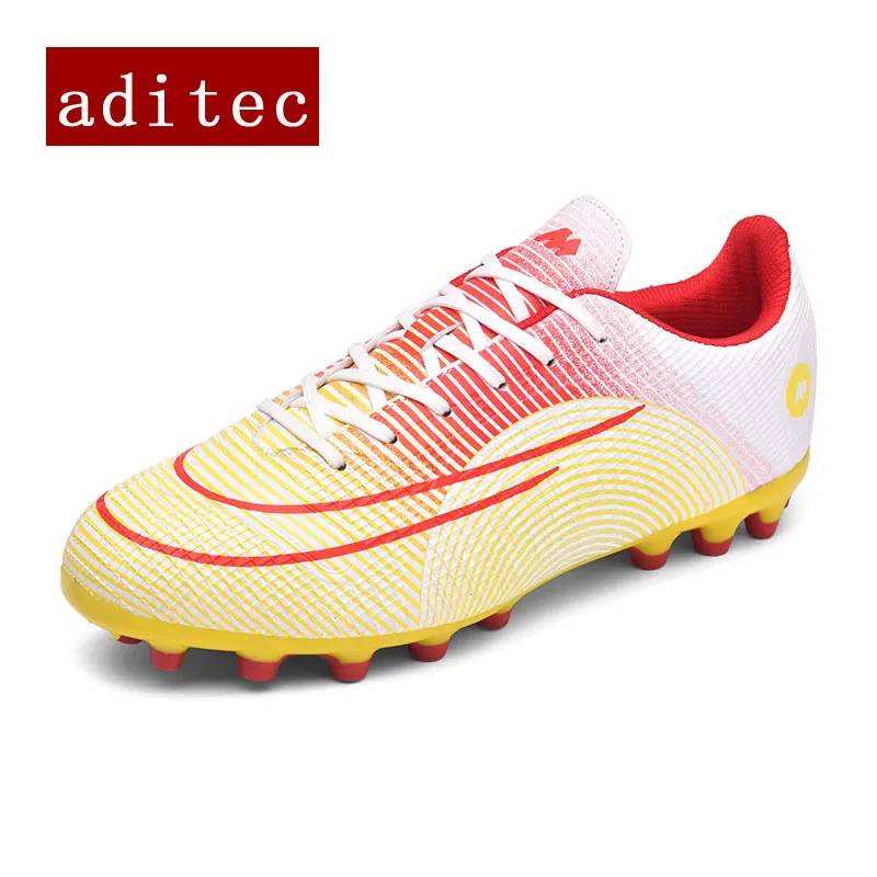 

Aditec pointed soccer Cleats for Mens Womens FG Football Boots Outdoor Professional Firm Ground Training Shoes