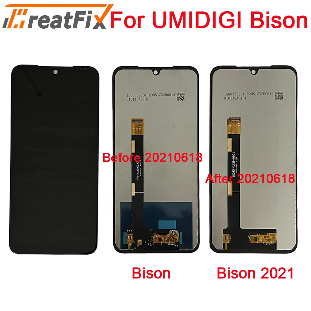 Оригинальный протестирован для UMIDIGI Bison 2021 Android 11 ЖК-дисплей сенсорный экран в