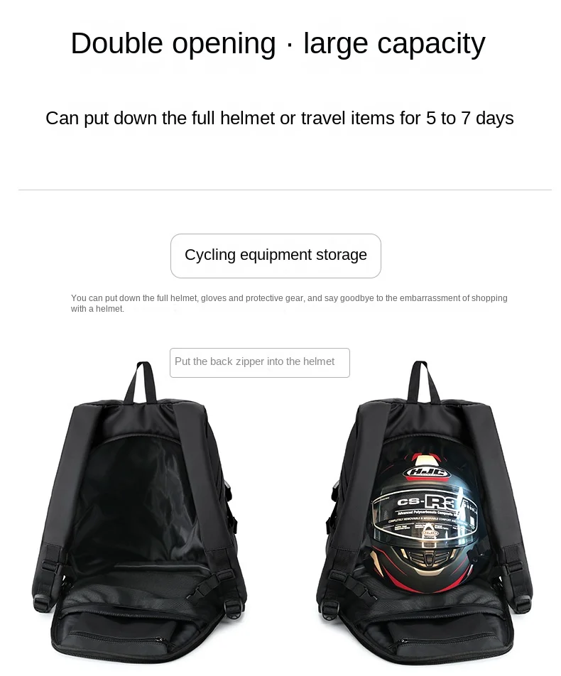 Motocross Waterproof Motorcycle Helmet Backpack Pitbike Dirt Bike CF Moto Cross Motocykl Sissy Touring Shoei Capacete Cafe Racer enlarge