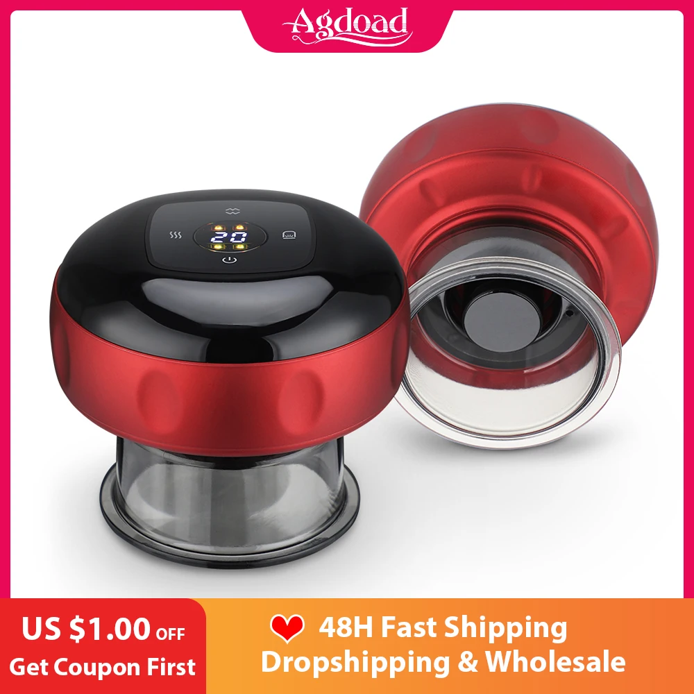 6/12 уровней Электрический баночный массажер Интеллектуальный дышащий инструмент