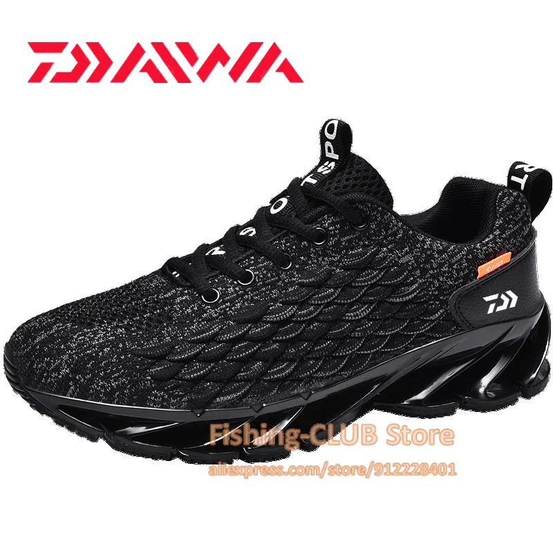 Enlarge Summer Fishing Shoes Mesh Blade Running Shoes for Men High Quality Men's Jogging Walking Athletics Trainer Lightweight Sneakers