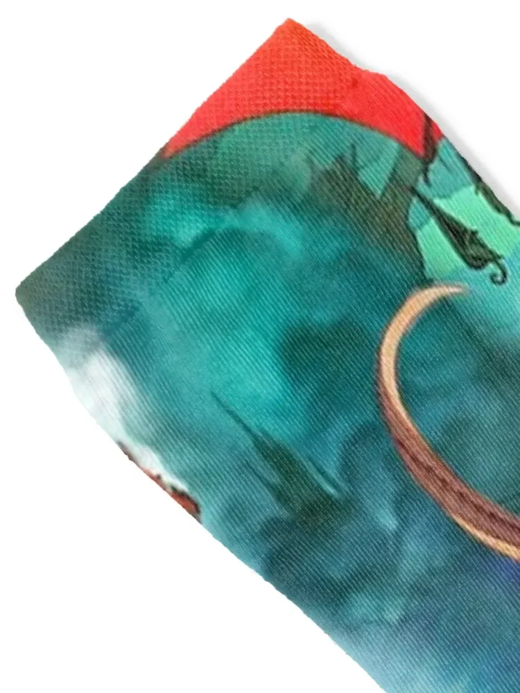 Носки хлопковые с рисунком крыла огня и дракона для мужчин женщин