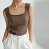 Summer Beach Women's Tops & Tees Sexy Sleeveless Undershirt Concealing Side Cleavage Chic Basic Youth Spring Tanks & Camis C4873 2
