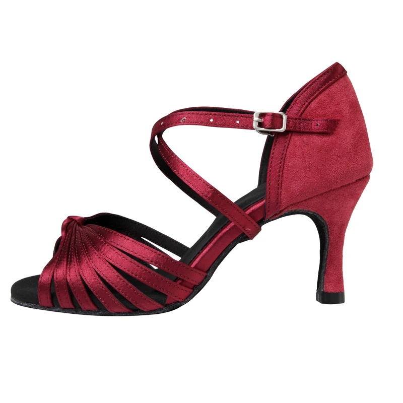Professional women's Latin dance shoes Ballroom High heels Soft soled Chacha tango dance shoes Indoor rumba social dance shoes