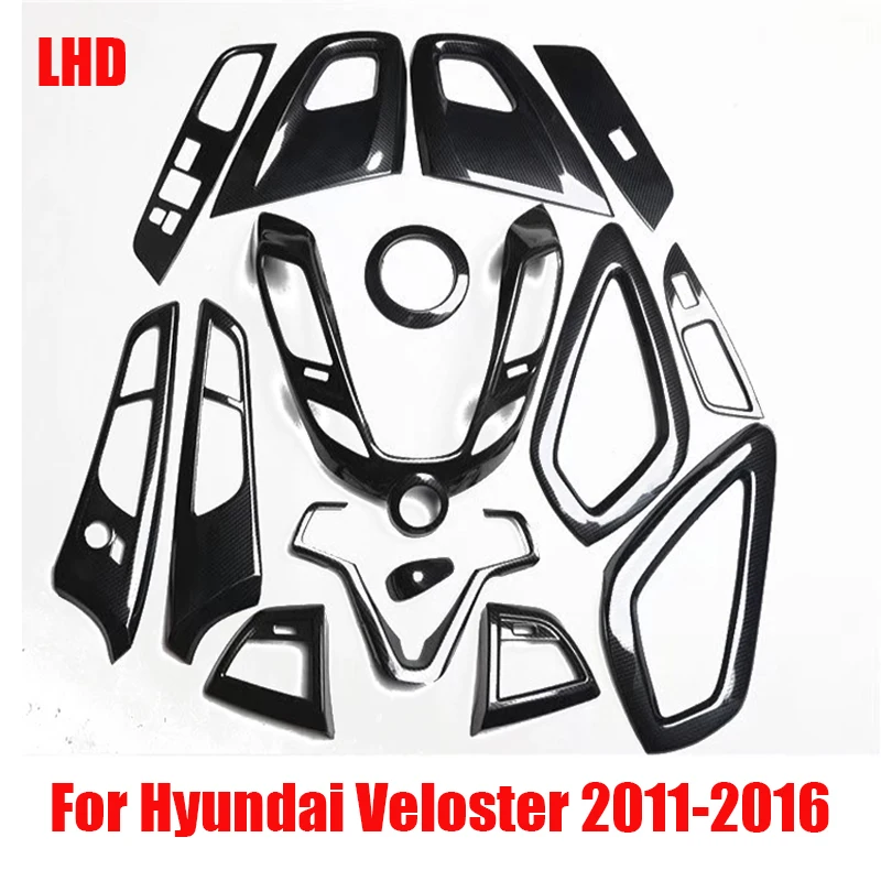 

For Hyundai Veloster 2011 2012 2013 2014 2015 2016 Interior Decoration window swtich cover center control panle air vent cover