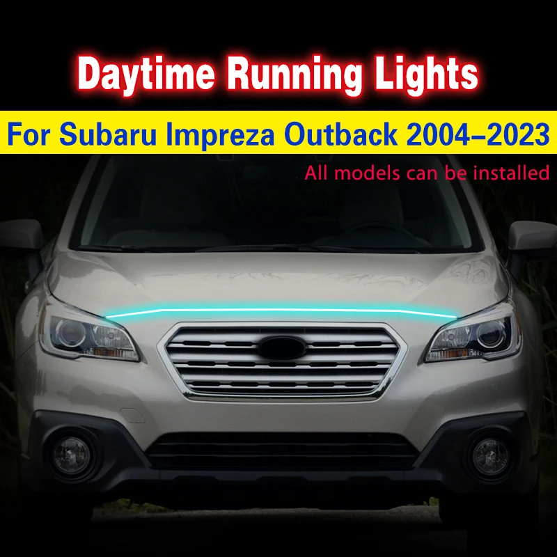 

1PCS 12V Daytime Running Light for Subaru Impreza Outback 2004-2023 Car Headlight DRL LED Waterproof Flexibl Strip Day Light