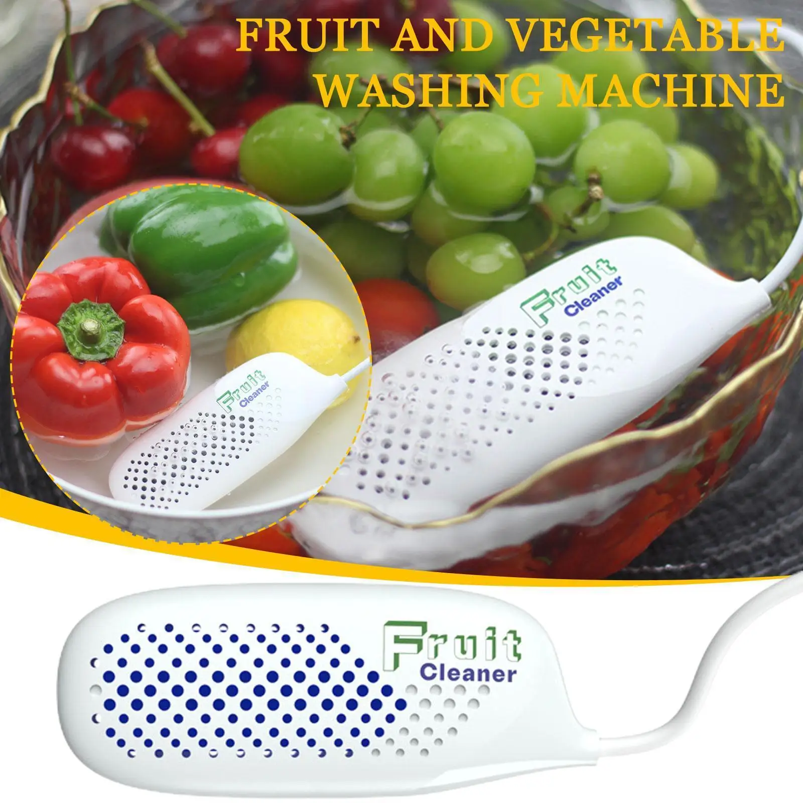 

Портативная Ультразвуковая мини-машина для мытья фруктов и овощей, USB, портативная ультразвуковая машина для мытья пищи, машина для очистки ...