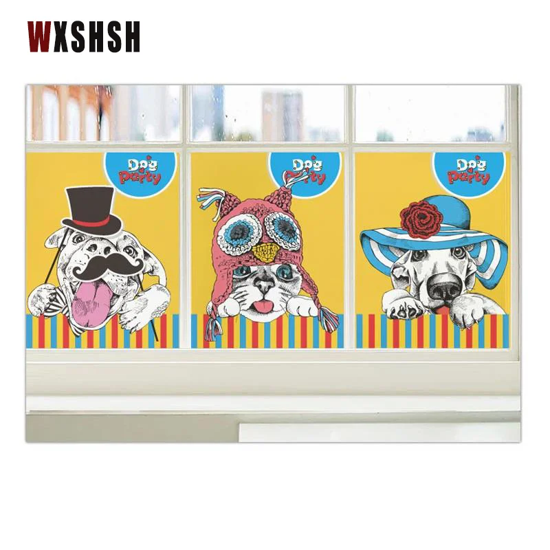 Glass Film Sun-Block Cartoon Animals Fashion Electrostatic anti uv anti heat window film Privacy Decorative Frosted Foil Glass Film Sun-Block Cartoon Animals Fashion Electrostatic anti uv anti heat window film Privacy Decorative Frosted Foil