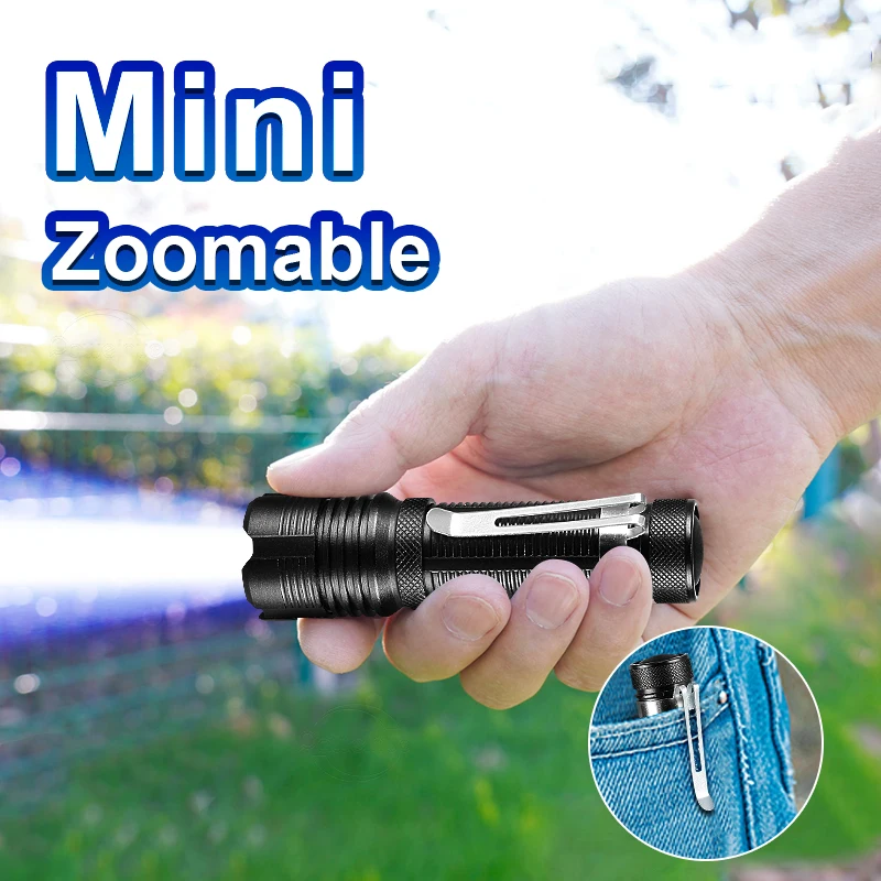 

High Power Led Flashlights Zoomable Super Bright Mini Torch LED Portable Waterproof Long Range Lantern Camping Portable Torch