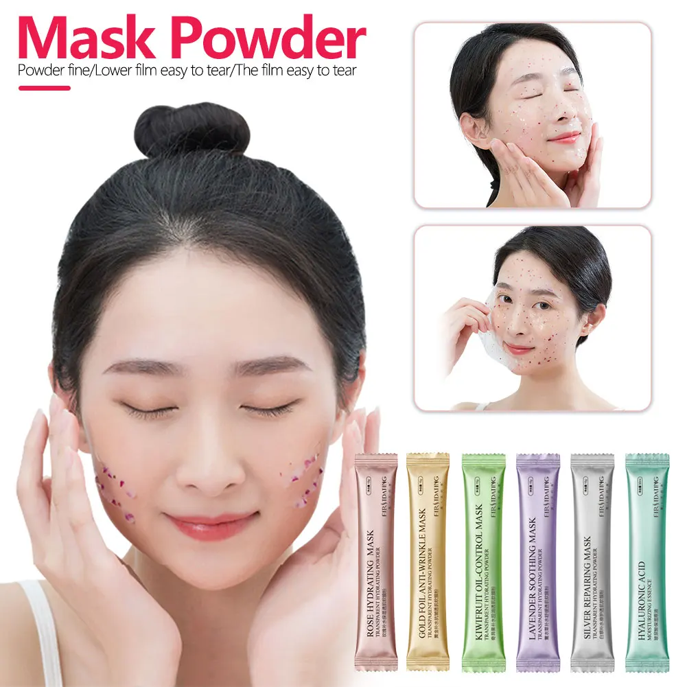 

Rose Petal Powder Moisturizing Peel Off Mask Skin Care Portable Pack Moisturizing Facial Mask Powder Crystal Gel Soft Mask