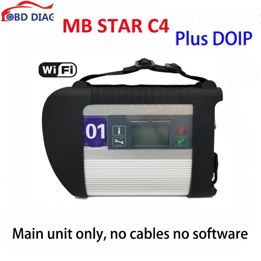 

09/2025 Wi-Fi MB STAR C4 DOIP Полный чип MB SD Connect Компактный диагностический сканер C4 Инструмент для Benz Cars/Trucks 2 в 1 SSD