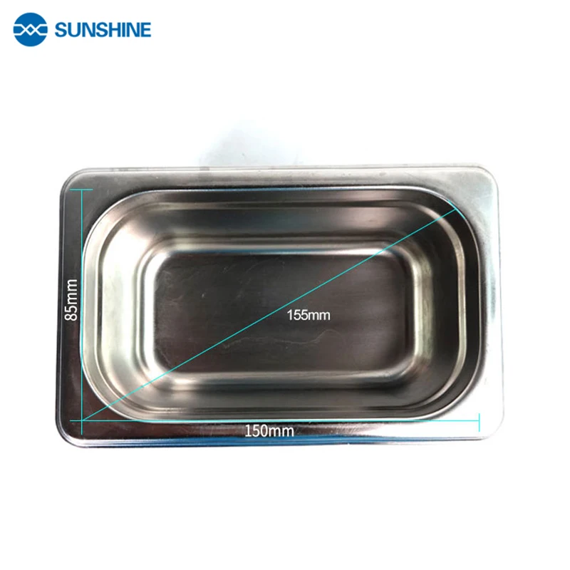 SUNSHINE 800ML SS-6508T 50W Ультразвуковой портативный ультразвуковой очиститель SUS304