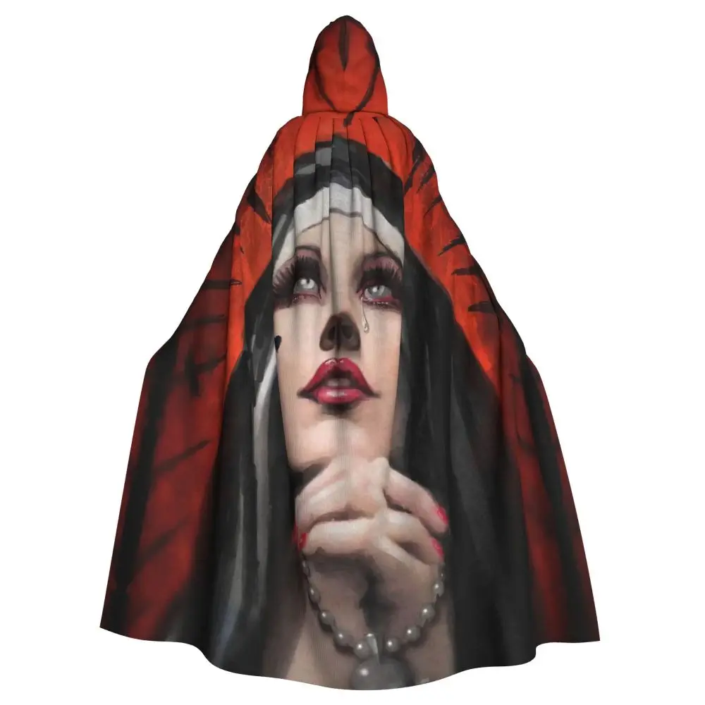 Забытый молитвенный монахий Готический плащ с капюшоном для Хэллоуина женский