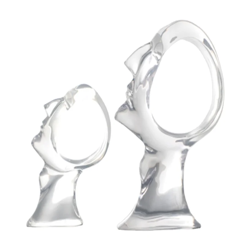 

Простой современный прозрачный абстрактный орнамент из смолы, украшения для гостиной, отеля, клуба, декоративные поделки