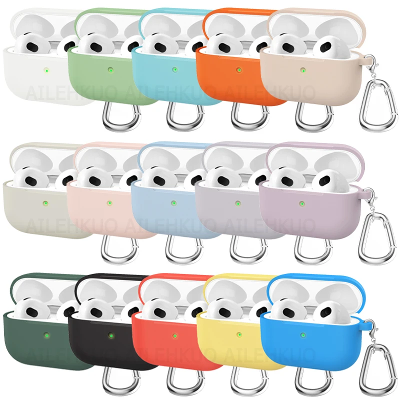

Silicone Cover Case For 2022 New AirPods 3 Earphone Protective Case For apple airpods 3 Wireless Bluetooth Headphone Accessories
