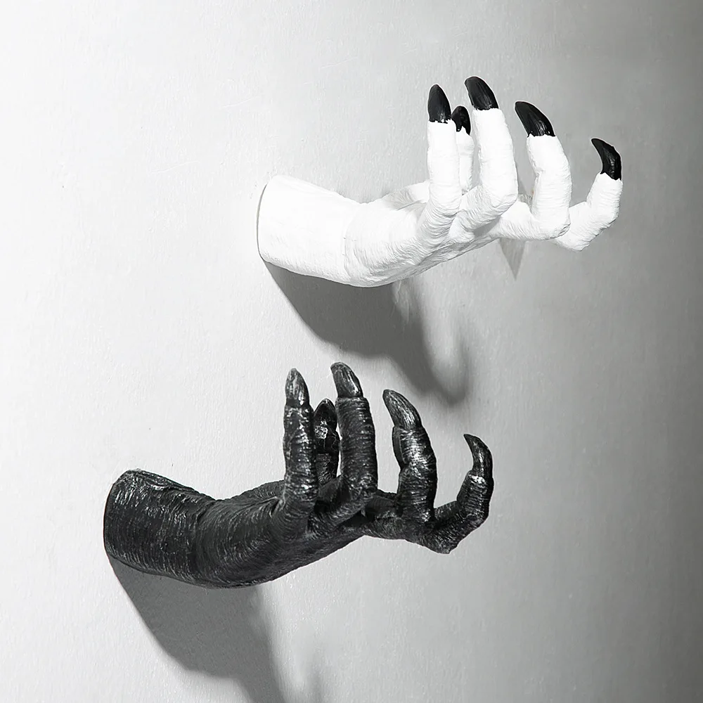 Настенное украшение из смолы когти дьявола ручной органайзер скульптура
