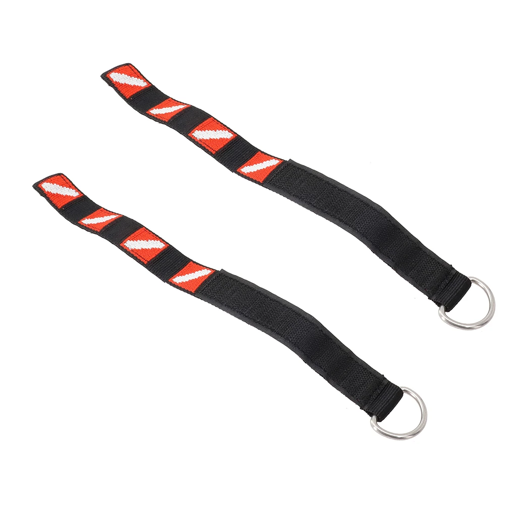 

2pcs Adjustable Padded Wrist Strap Webbing Hand Lanyard With Metal D-Ring For Scuba Free Diving Swimming Pool Accessories