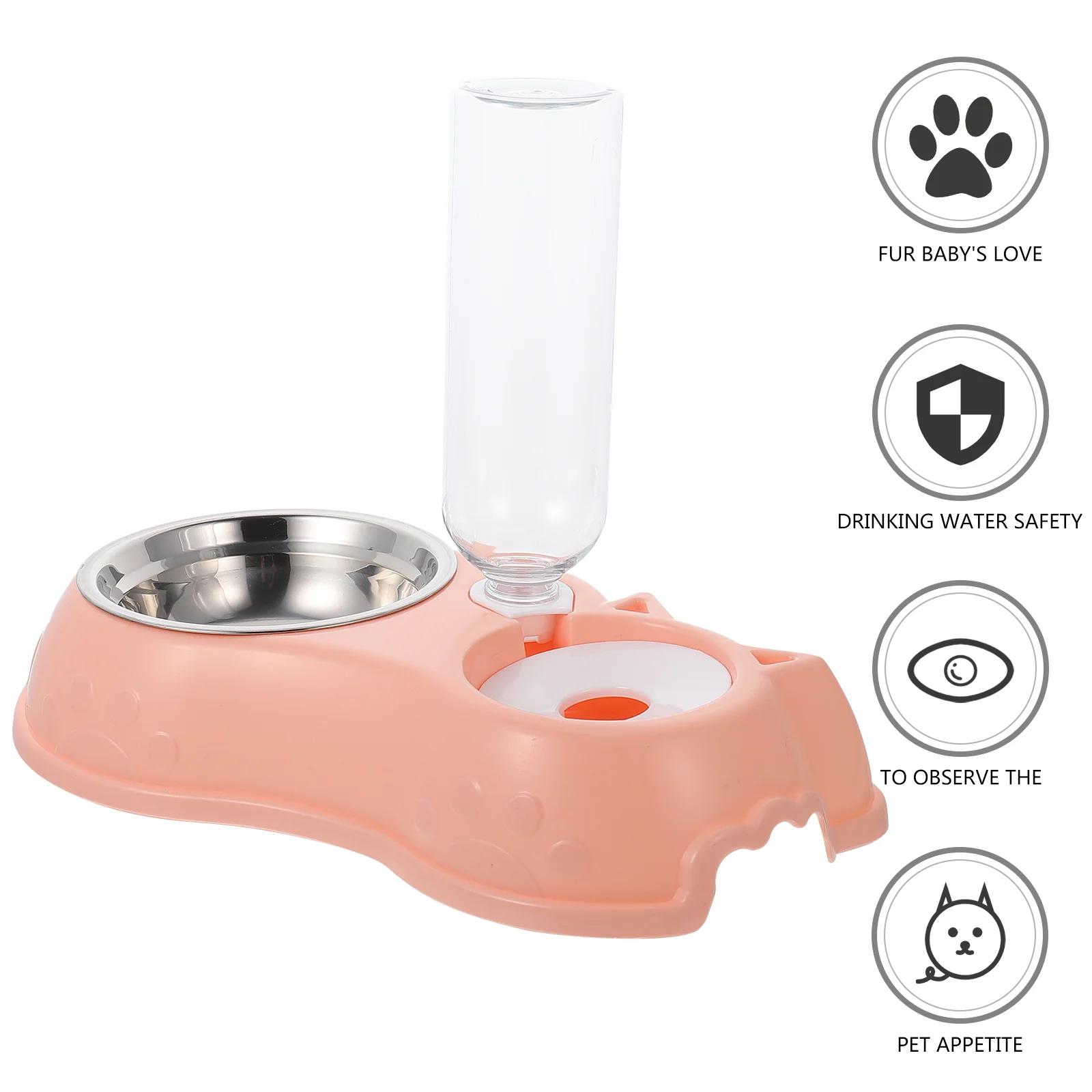 Кормушка двойная миска для кормления диспенсер воды домашних животных