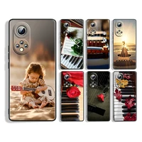 guitar piano music scenery silicone cover for honor 60 50 se 30 3i 20 20s 10 10i 10x 9x 8x 8a 7a pro lite phone case coque