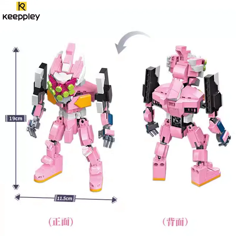 Keeppley новый век Евангелия АСУКА квадратная голова истребитель маленькие частицы