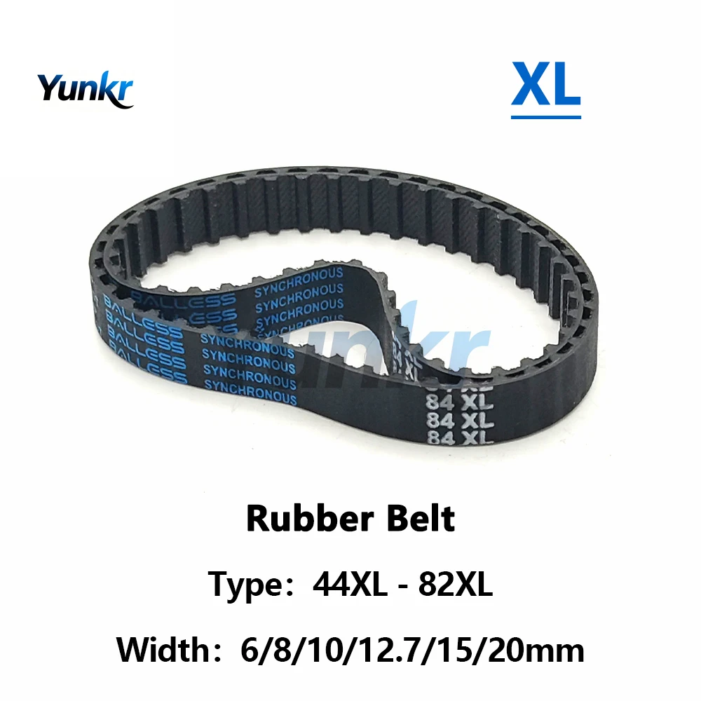 Фото Резиновый зубчатый ремень XL 44XL 54XL 56XL 60XL 64XL 66XL 68XL 70XL 72XL 74XL 76XL 78XL 80XL 82XL, замкнутый синхронный приводной ремень №1
