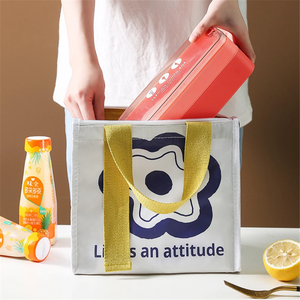 

Portable Lunch Bag Thermal Insulated Picnic Tote Pouch Children School Bento Bag Outdoor Dinner Container Food Storage Bags