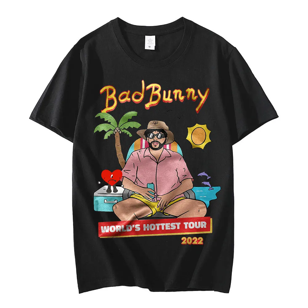 

Un Verano Sin Ti Bad Bunny T-Shirt Women Men Moscow Mule T Shirt Bad Bunny Merch World's Hottest Tour 2022 Graphic Tshirts