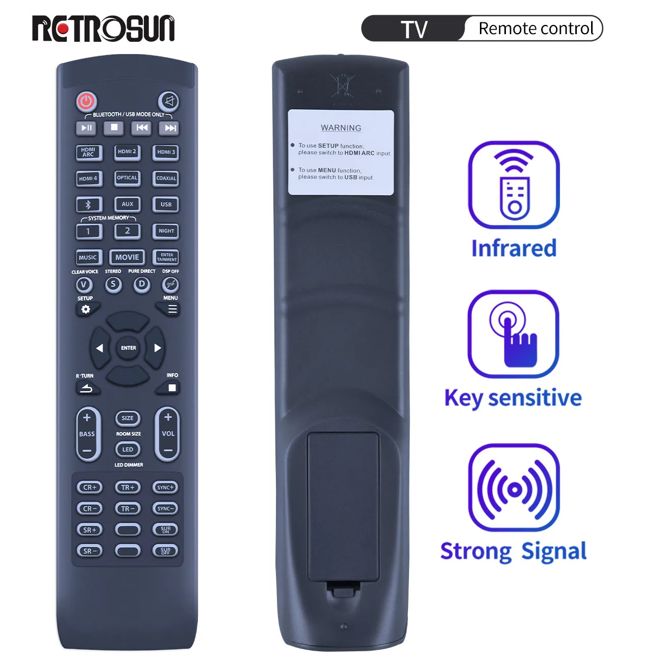 Новый пульт дистанционного управления для звуковой панели Nakamichi Shockwafe DTSX Ultra 9,2 9.2.4 или SSE