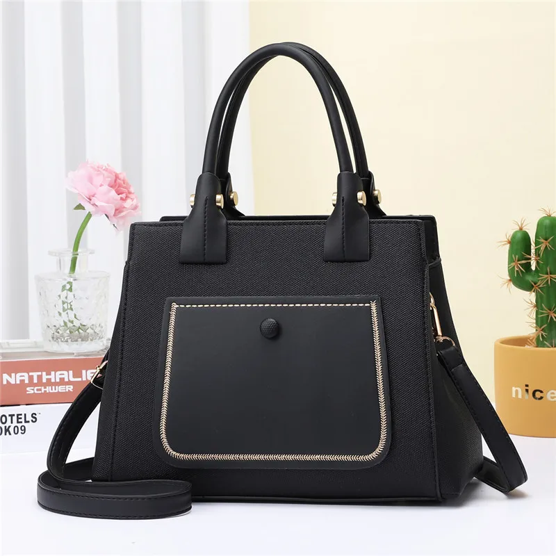 Female Bag Women 2023 New Female Bag Korean Fashion Atmosphere Boston Pillow Bag Leather Shoulder Messenger Handbag