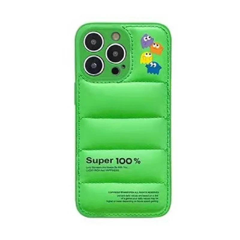 Для Apple 13 пуховик маленькие монстры письма xr чехол iphone X Max все в одном мягкий 12 pro |