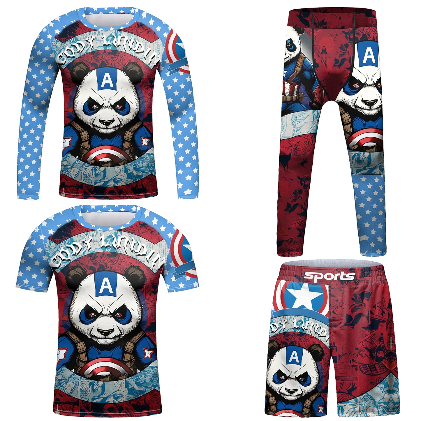 Детский комплект для ММА Муай Тай бокса спортивная одежда мальчиков спортивный