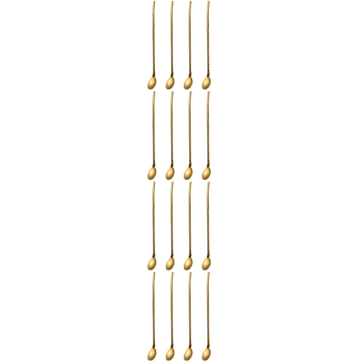 

Spoon Spoons Mixing Teastraw Coffee Cocktail Soup Handlestirring Drinks Steel Small Drinking Stainless Teaspoons Ice Eating