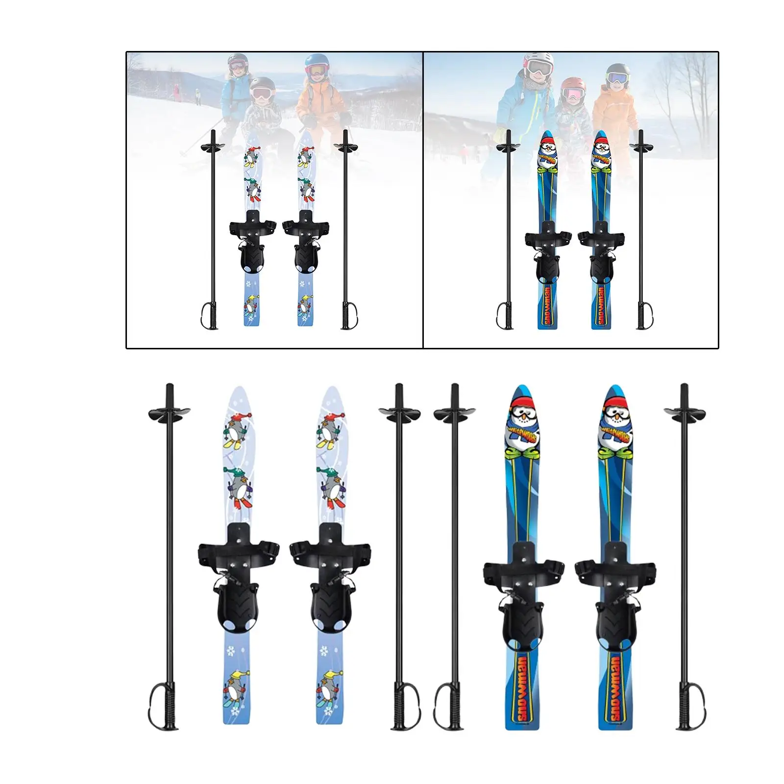 Сноуборди и палки для мальчиков девочек детская зимняя доска с универсальными