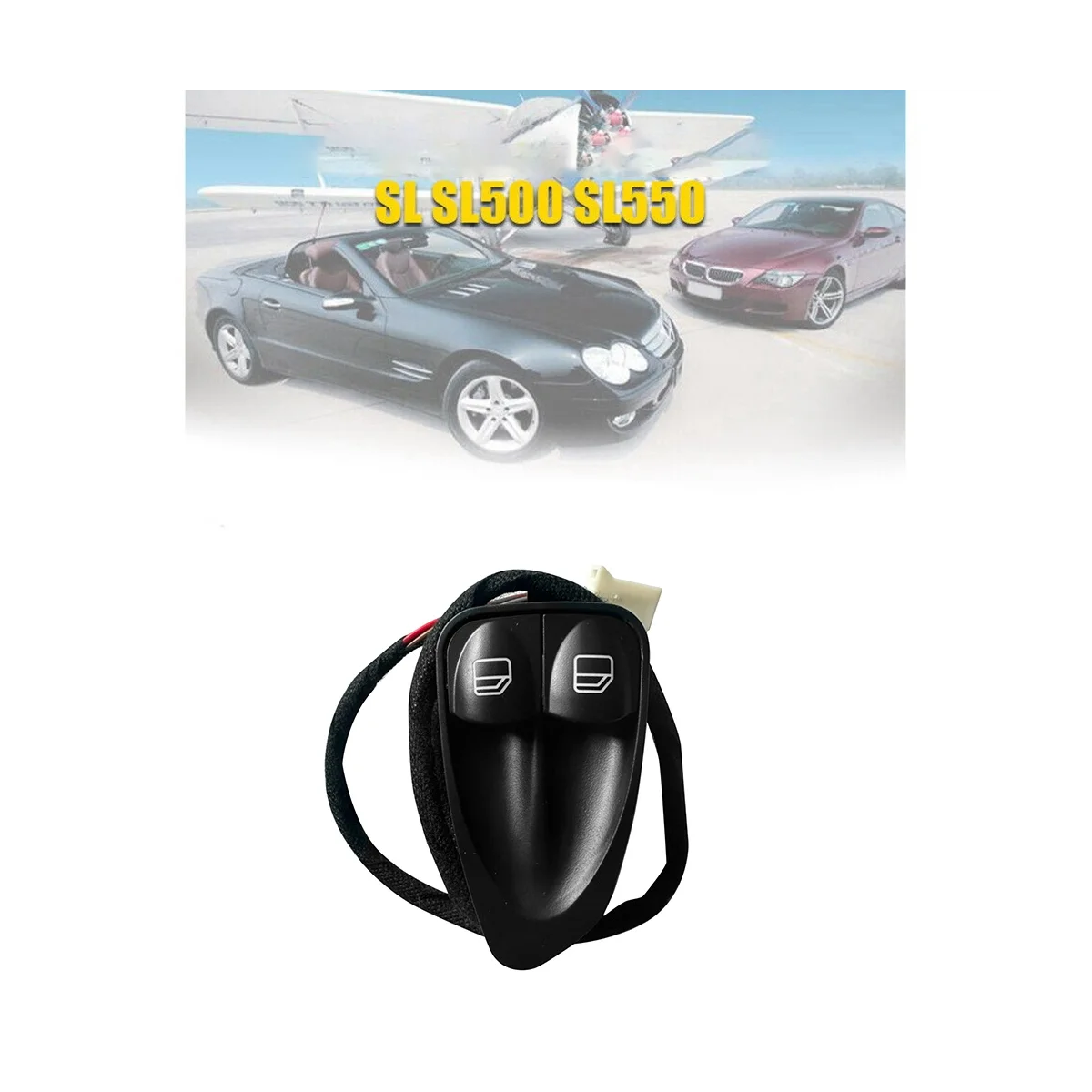 23082113517167 г. левый автомобильный выключатель для дверей и окон Mercedes-Benz R230 SL SL500 SL550