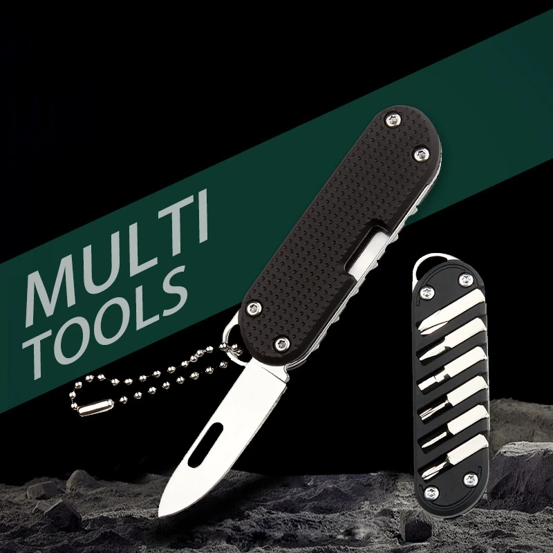

Army Knife Portable Multi Tool Tactical Multifunctional Screwdriver Outdoor Mini EDC Survival Folding Self-Defense All-in-one