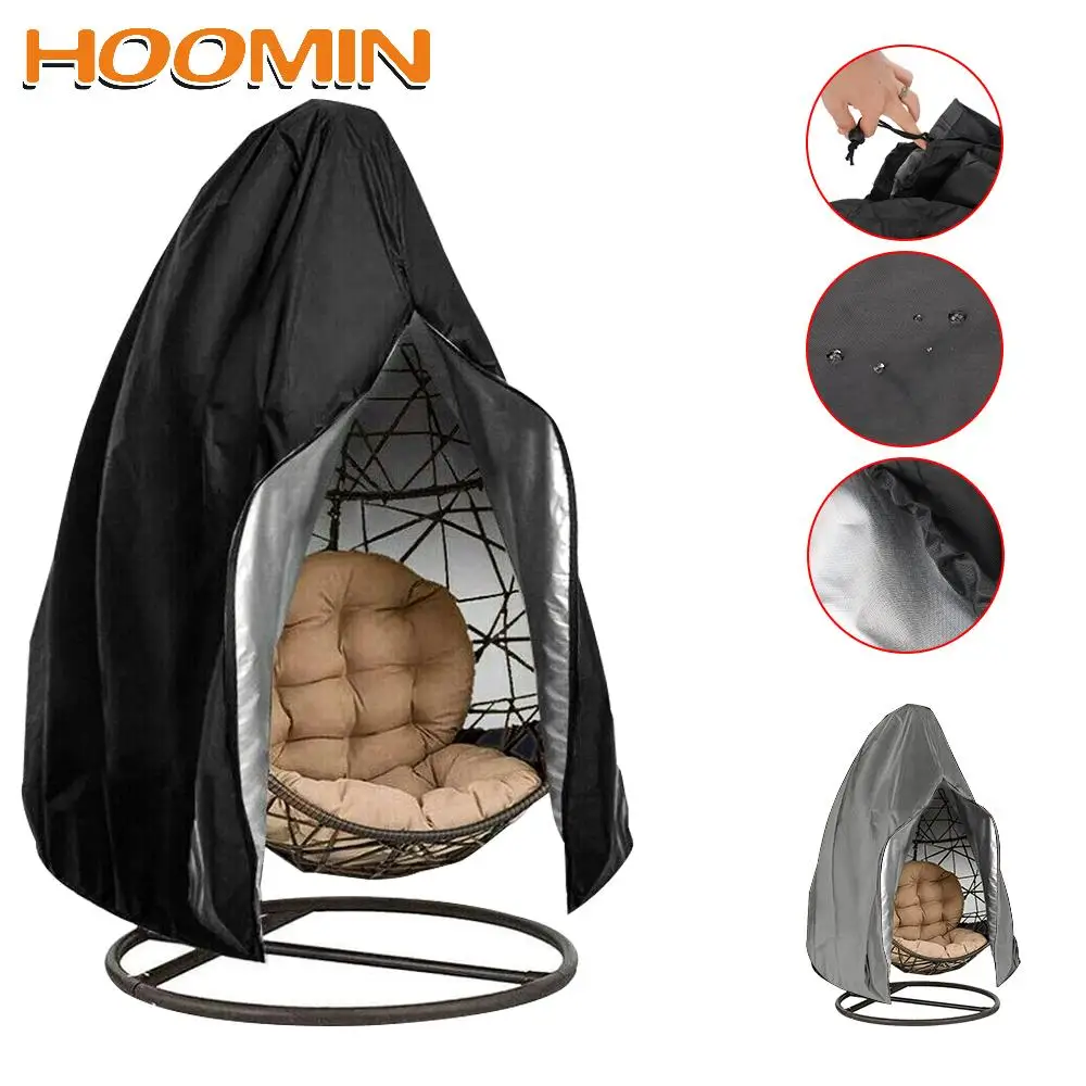 

Пылезащитный чехол HOOMIN на молнии из полиэстера, защита от УФ-лучей, чехол для садового подвесного кресла, пылезащитный чехол для качающегос...