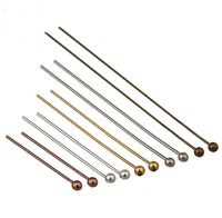200pcslot 16 50mm 7 colors alloy metal ball head pins for diy jewelry findings dia 0 50 6mm supplies making finding