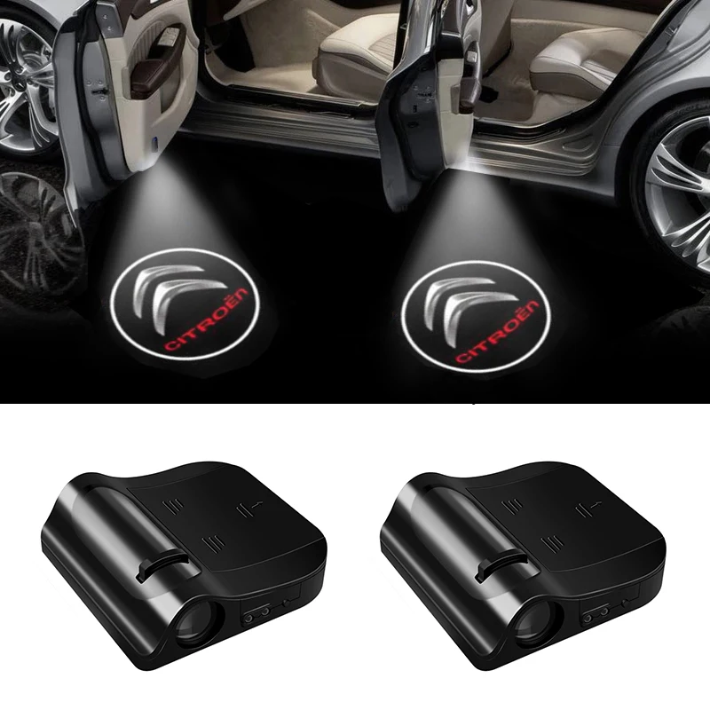 

2pcs For Citroen C1 C2 Logo Projector LED Lamp Car Door Welcome Shadow Emblem Light C3 C4 C5 C6 C8 C4l DS3 DS5 Products New